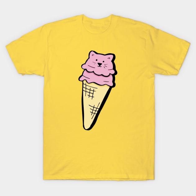 Kitty Cone T-Shirt by RADdoodads